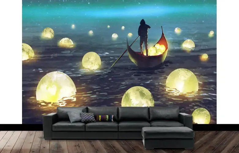 Lake of Moons Fantasy Scenery  / High Quality Woven / Creates the scenery of size 12 ft x 10 ft