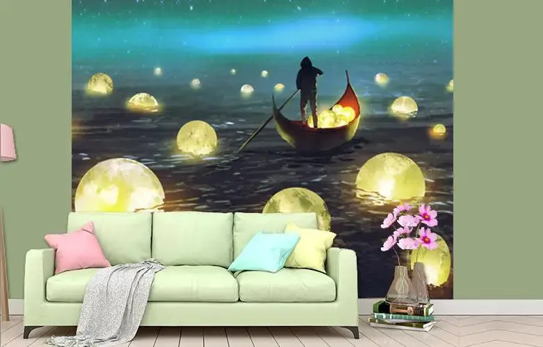 Lake of Moons Fantasy Scenery  / High Quality Woven / Creates the scenery of size 12 ft x 10 ft