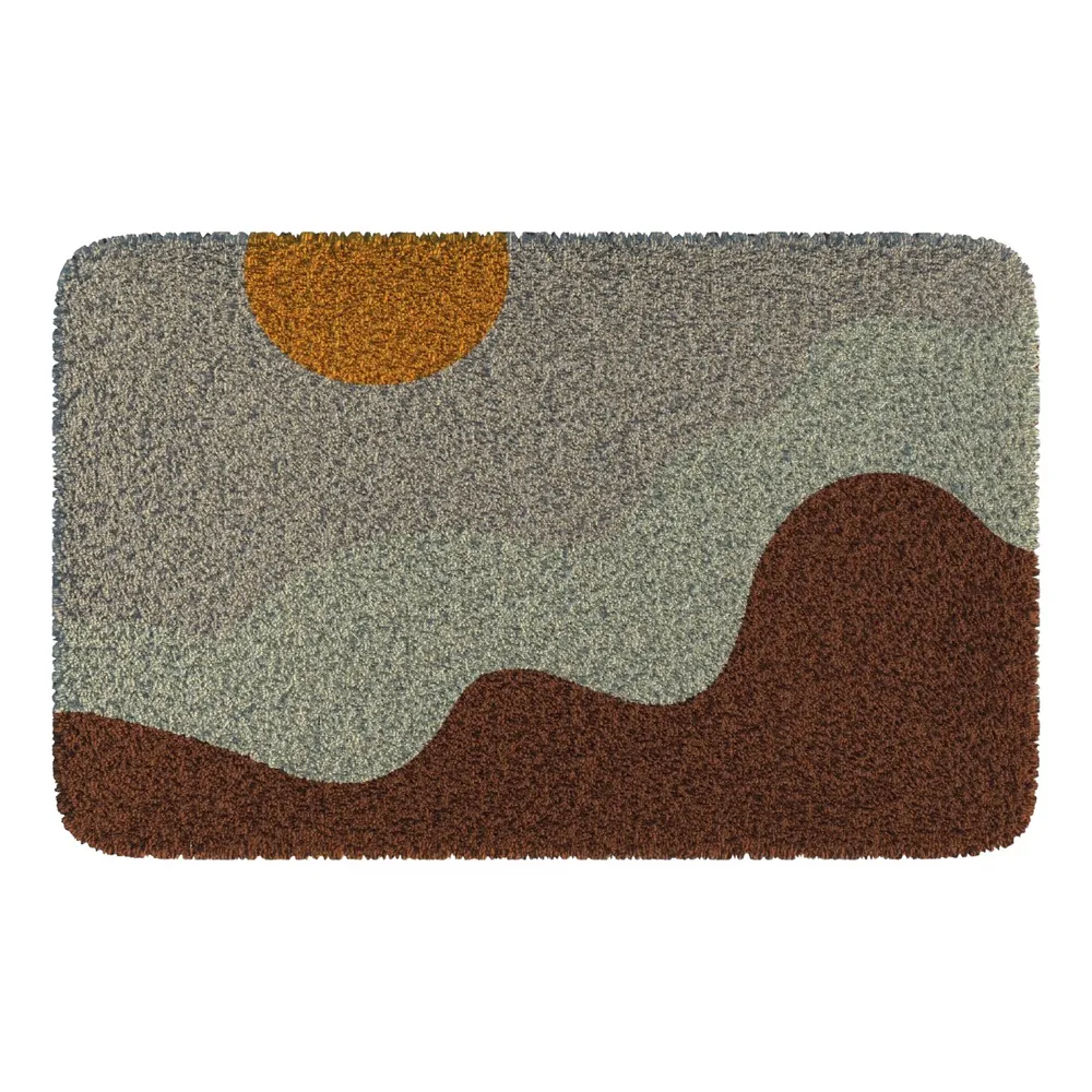 Landscape Patterned Woolen Door Mat