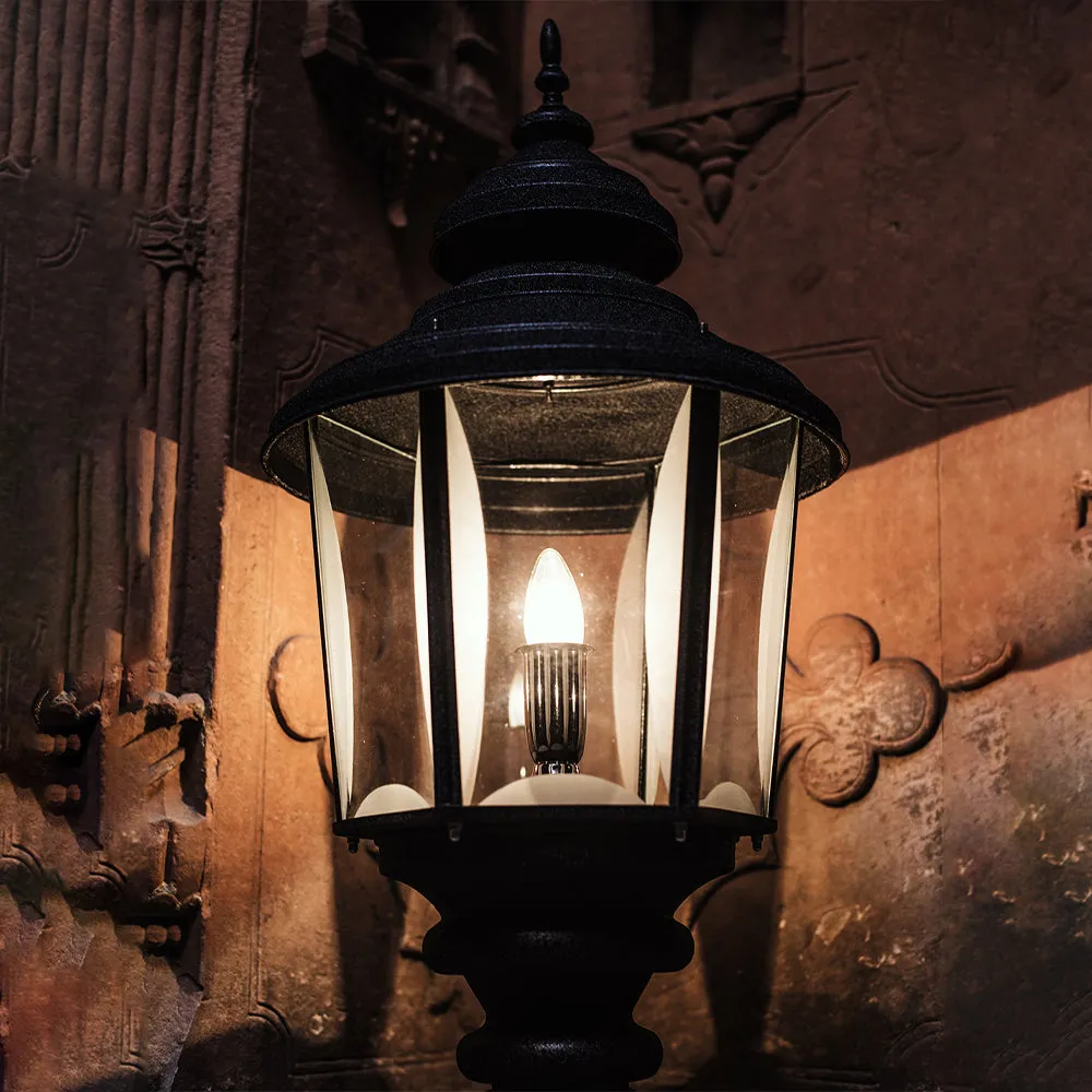 Large Aluminium Black Outdoor Light