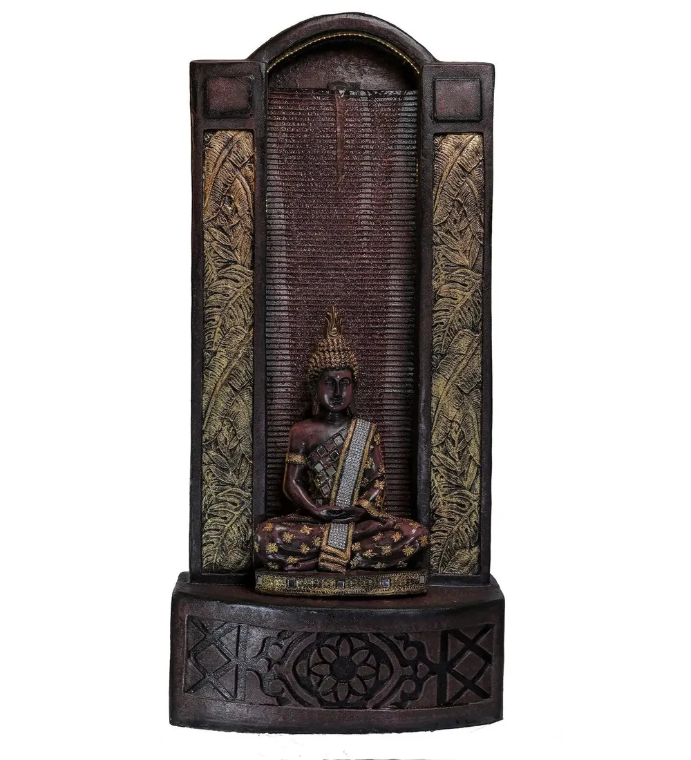 Large Brown Lord Buddha Water Fountain for Home