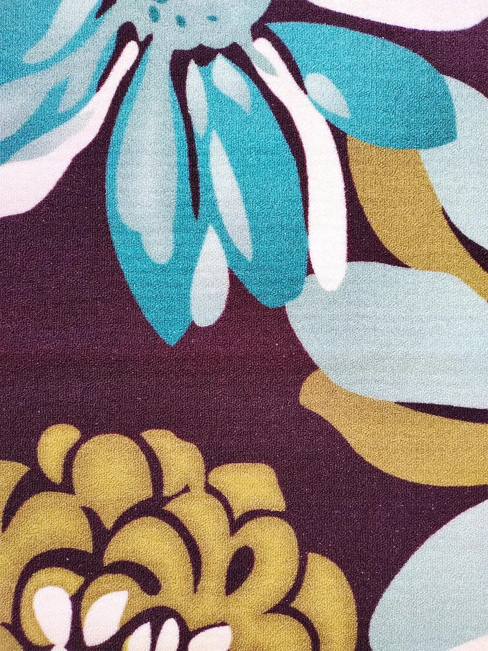 Large Floral Printed Maroon Printed Premium Area Carpet ( 3 ft x5 ft & 4 ft x 6 ft ) 3X5 ft