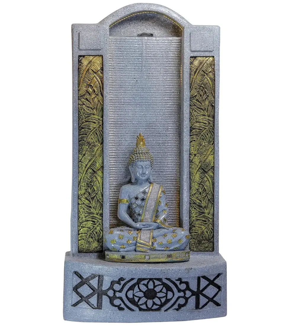 Large Grey Lord Buddha Water Fountain for Home