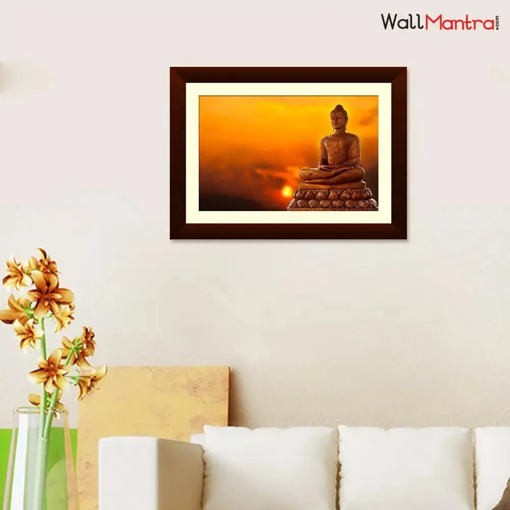 Large Size Buddha Framed Wall Painting
