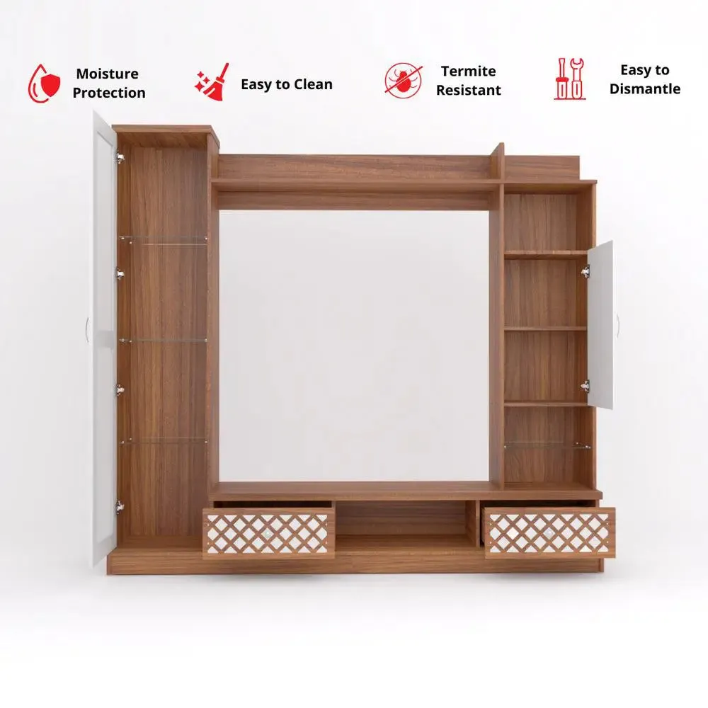 Large & Spacious Wooden Entertainment TV Unit for Bedroom/Living Room