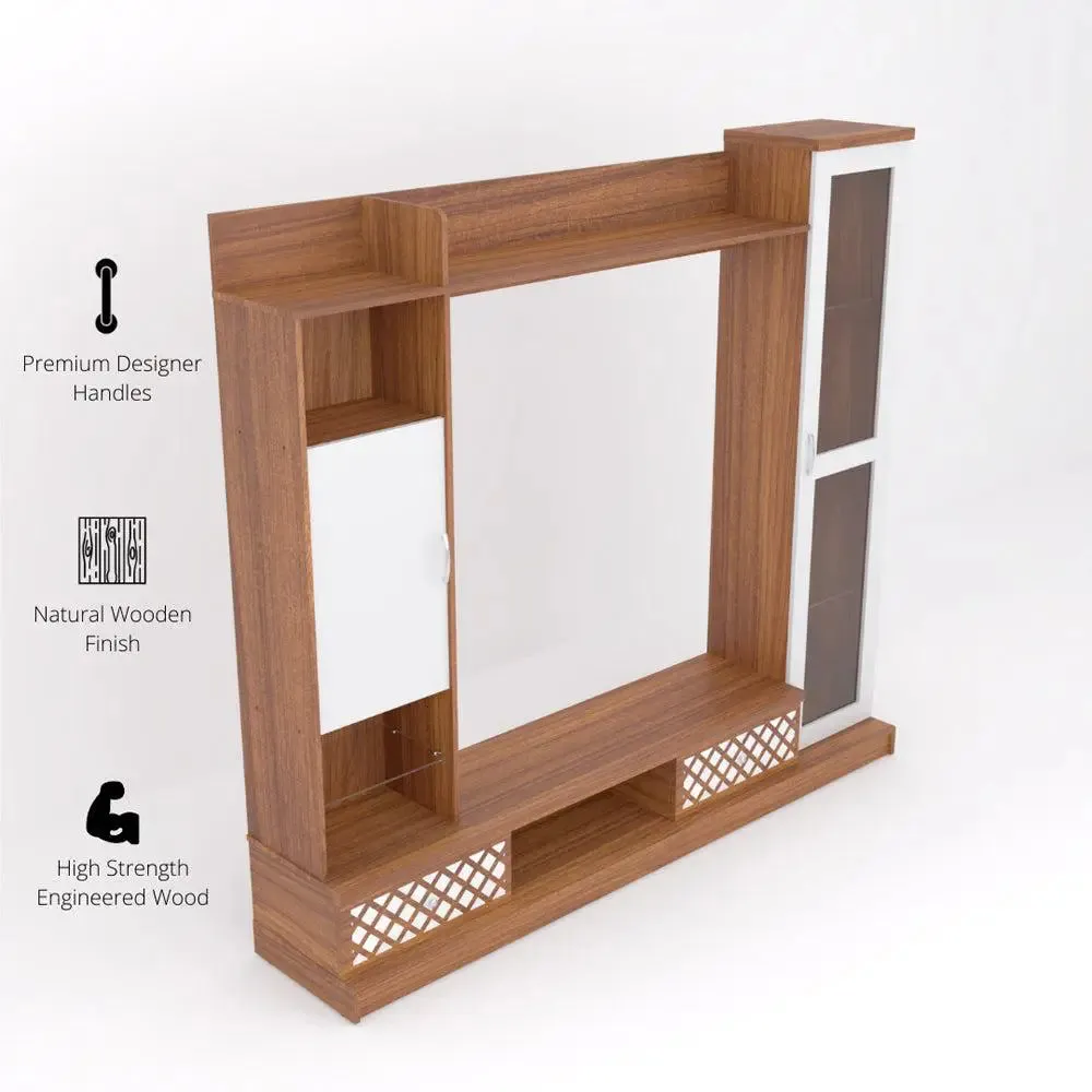 Large & Spacious Wooden Entertainment TV Unit for Bedroom/Living Room