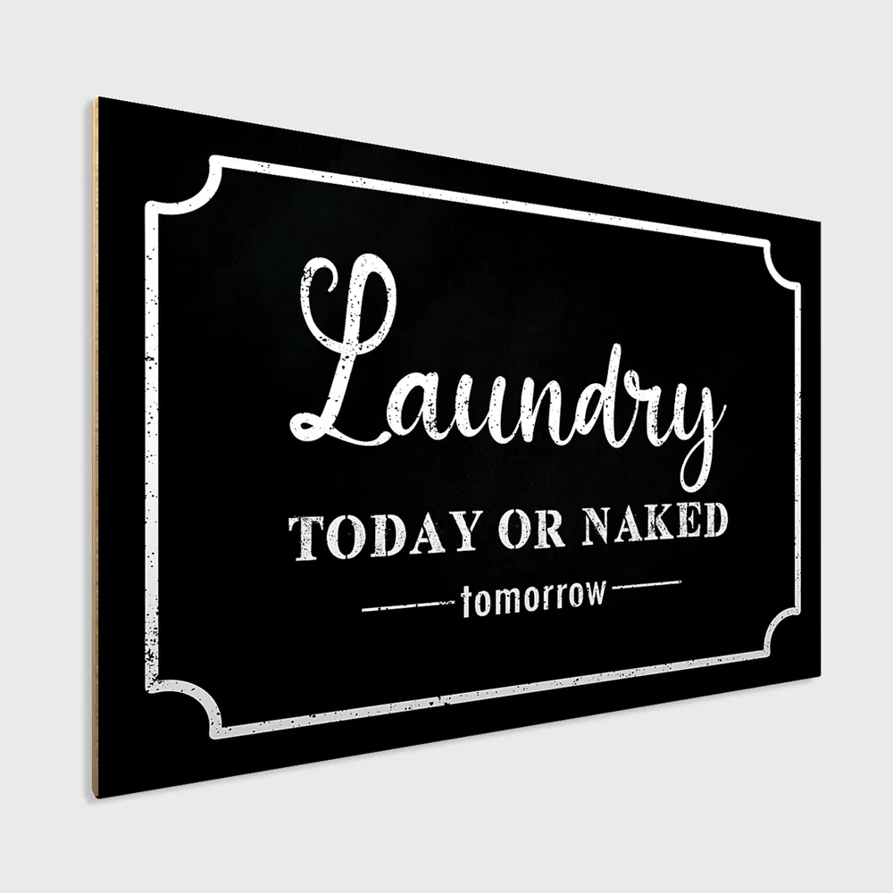"Laundry" Funny Quote Wooden Sign