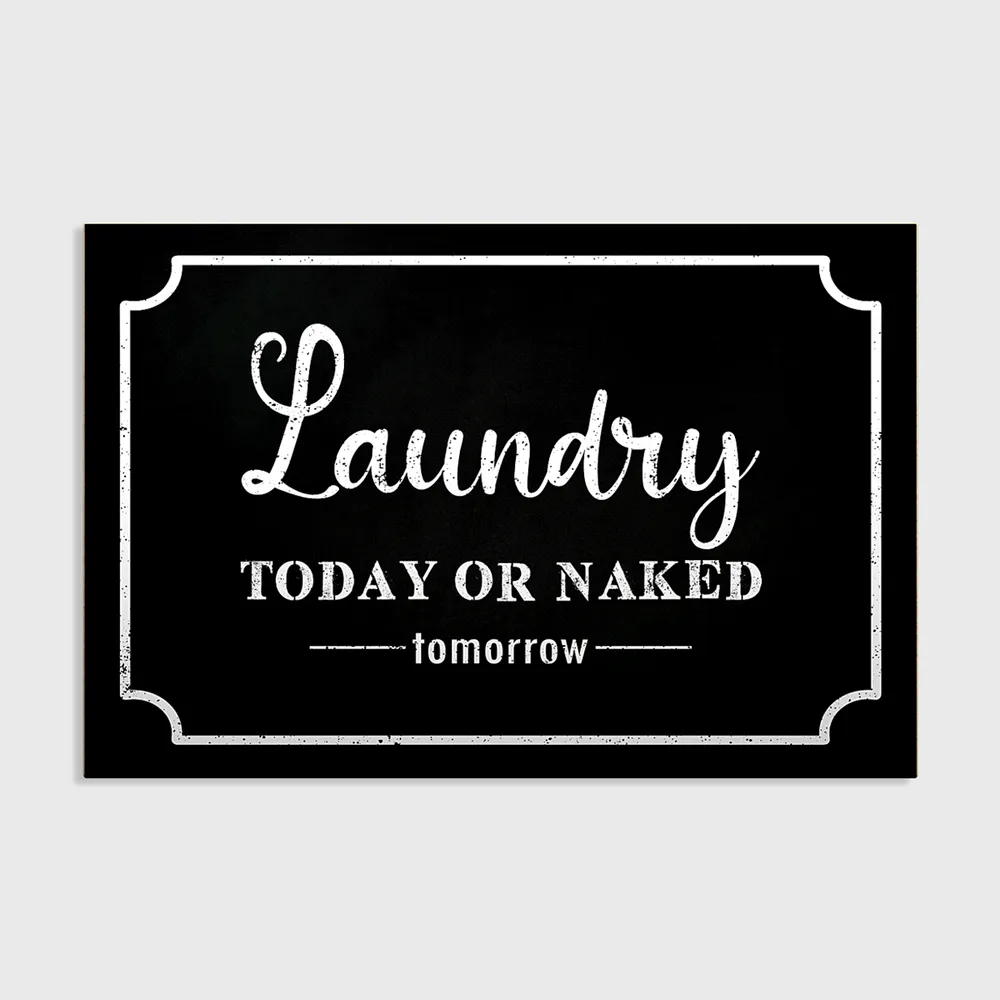 "Laundry" Funny Quote Wooden Sign