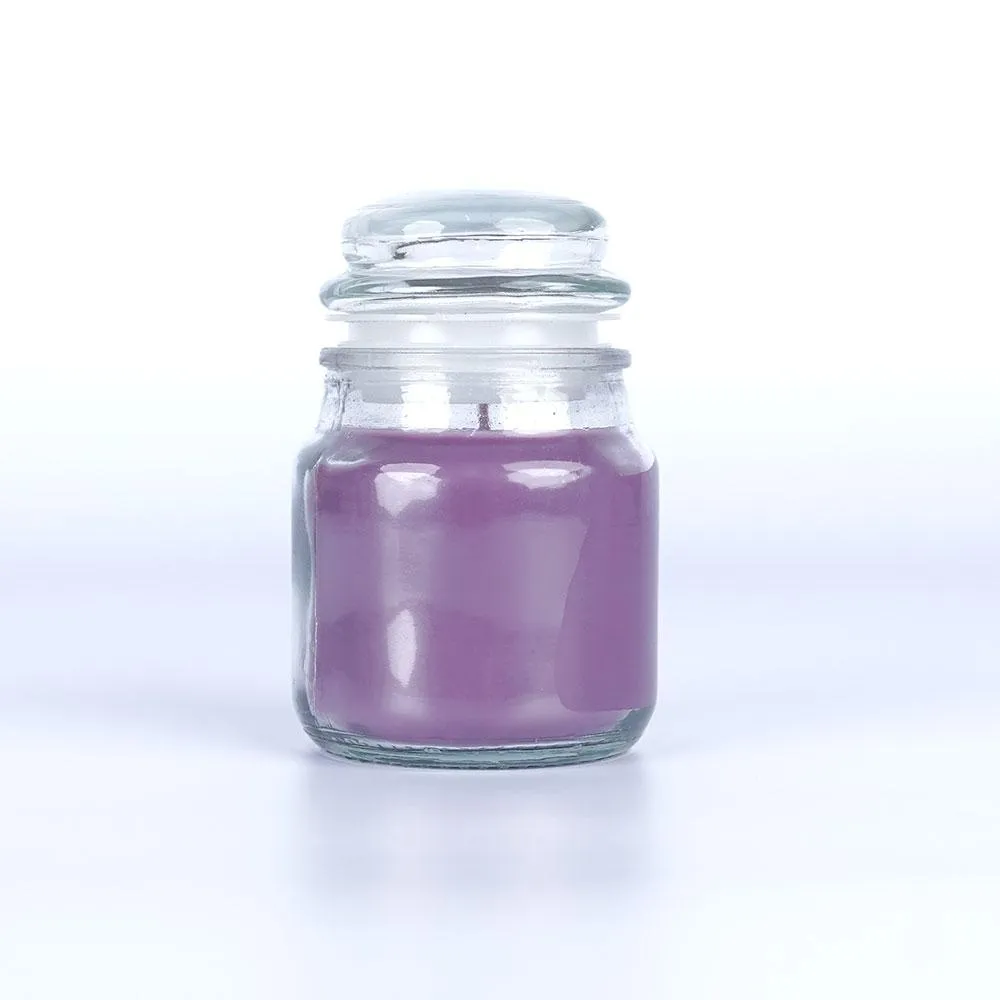 Lavender Glass Scented Candle Jar Single Piece
