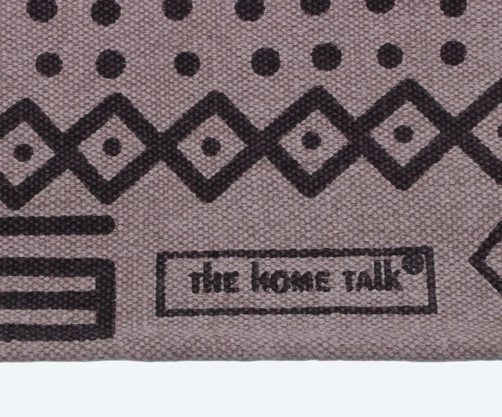 Lavender Tribal Art Cotton Weave Handmade Exercise Mat / Yoga Mat- 2x6 ft
