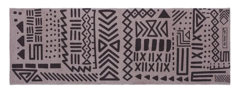 Lavender Tribal Art Cotton Weave Handmade Exercise Mat / Yoga Mat- 2x6 ft