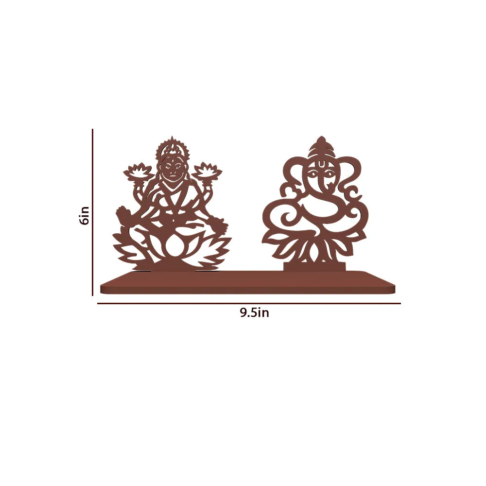 Laxmi & Ganesh Shadow Tea Light Holder
