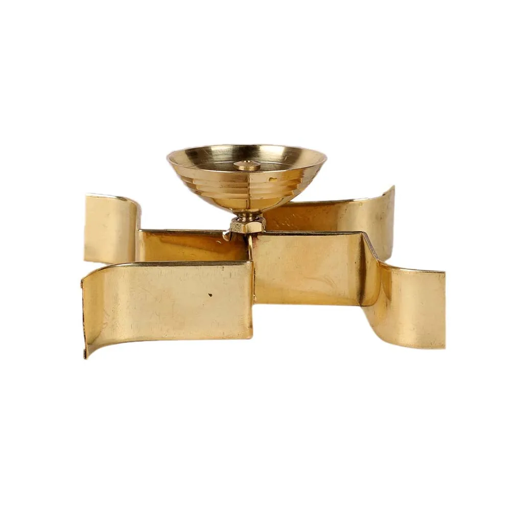 Laying Satiya Golden Crafted Diyas Set Of 2