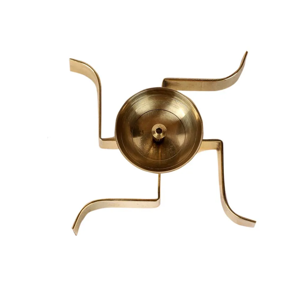 Laying Satiya Golden Crafted Diyas Set Of 2