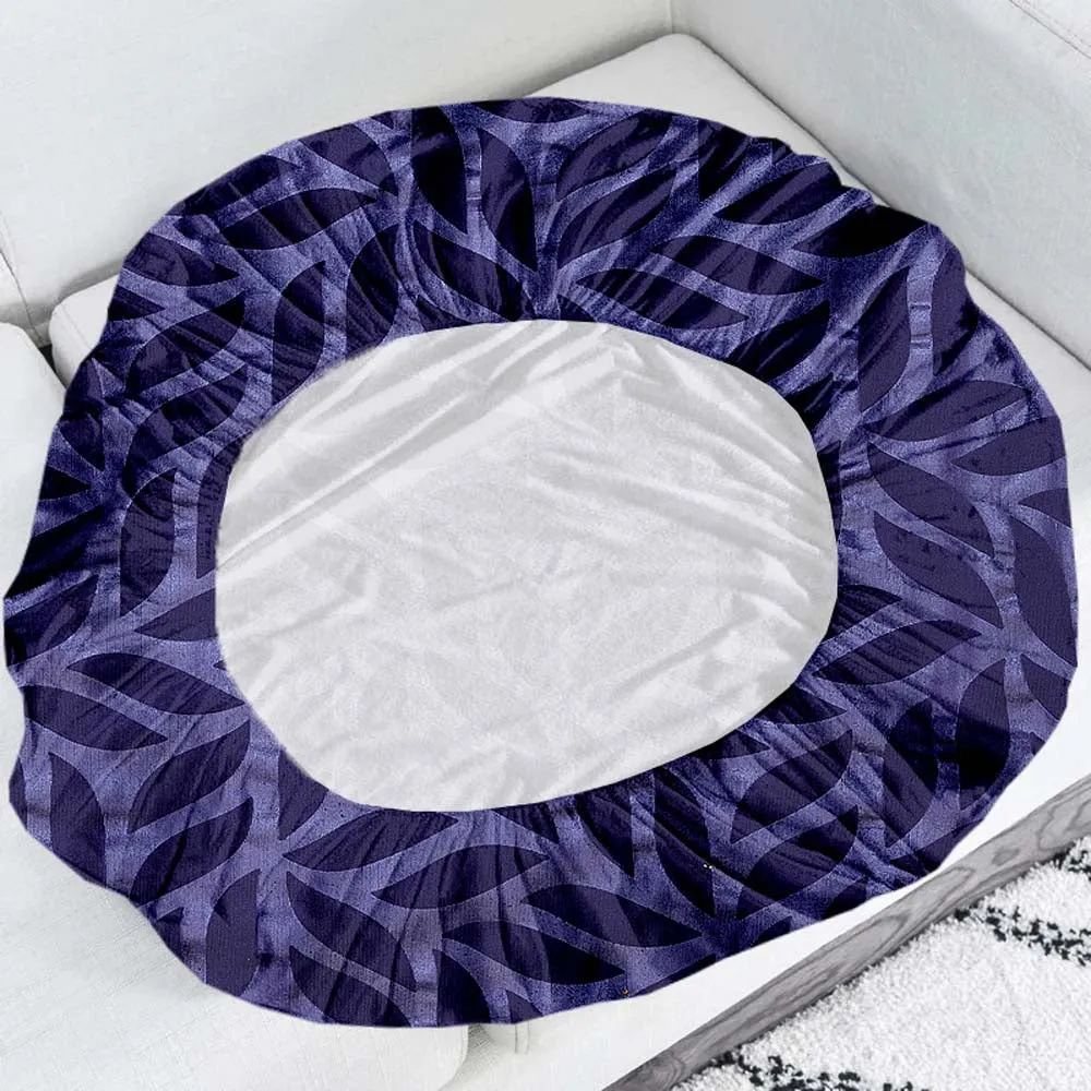 Leaf Abstract Strechable Purple Sofa Seat Cover Set Of 2/4/6/8 Pack of 2