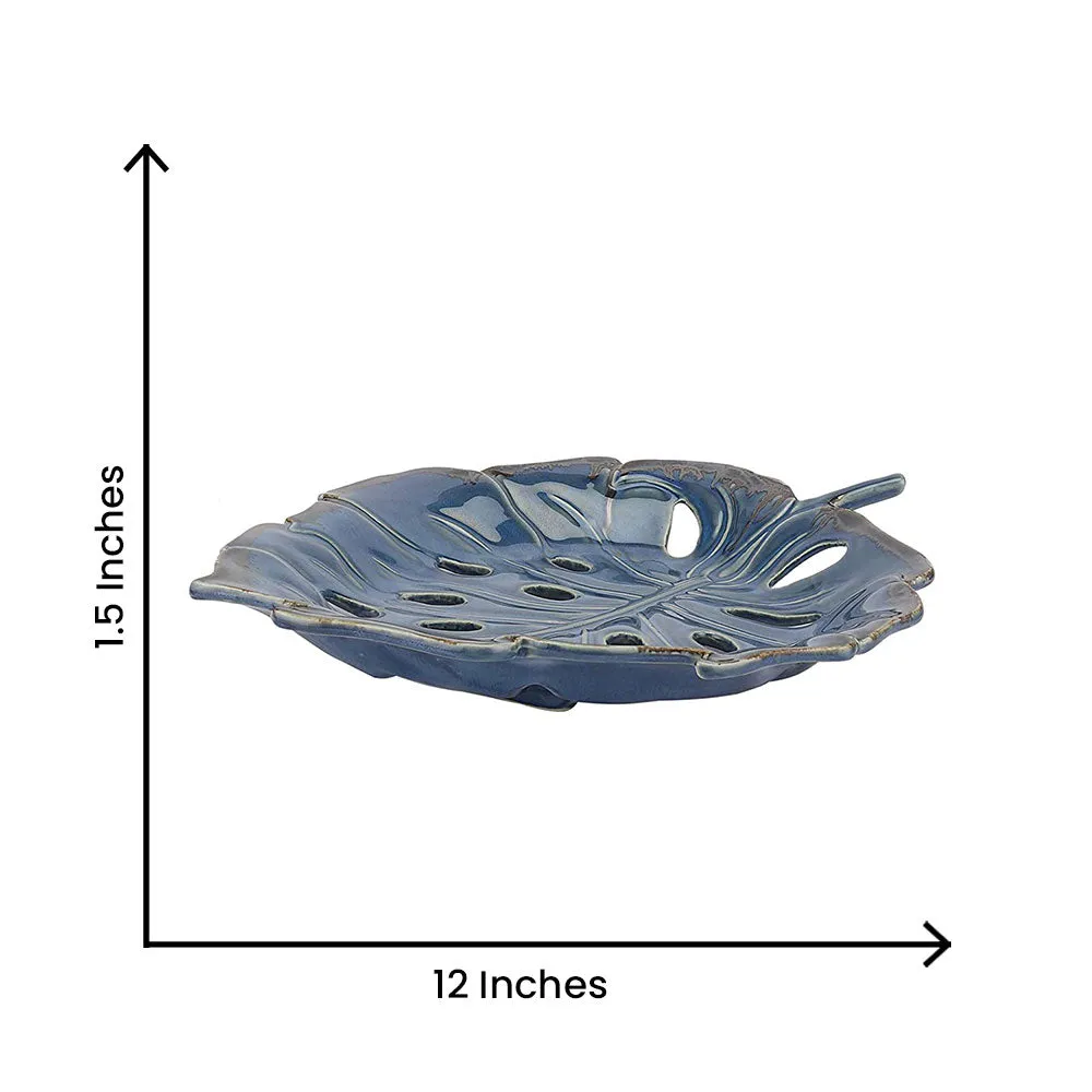 Leaf Cut Ceramic Fruit Platter