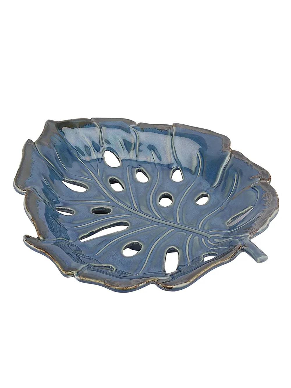 Leaf Cut Ceramic Fruit Platter