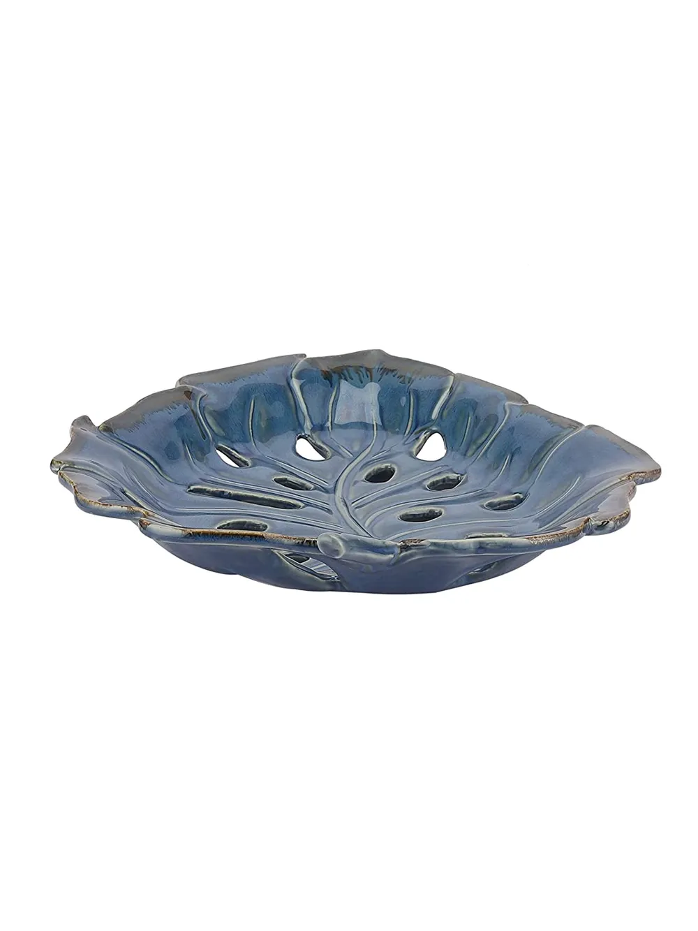 Leaf Cut Ceramic Fruit Platter