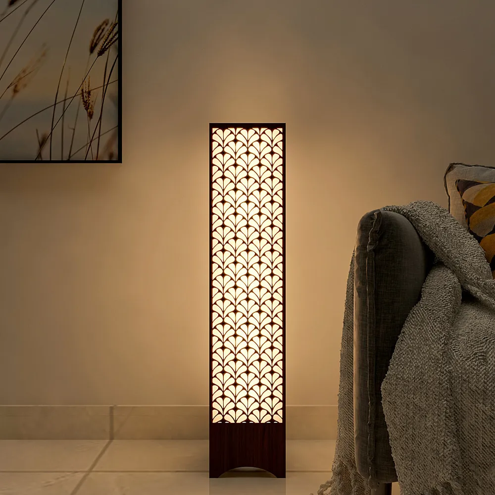 Leaf Design Wood Floor Lamp / Floor Light / Modern Lamp