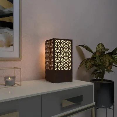 Leaf Design Wood Table Lamp / Table Light / Modern Lamp