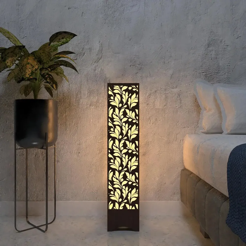 Leaf Design Wooden Floor Lamp / Side Light / Modern Lamp