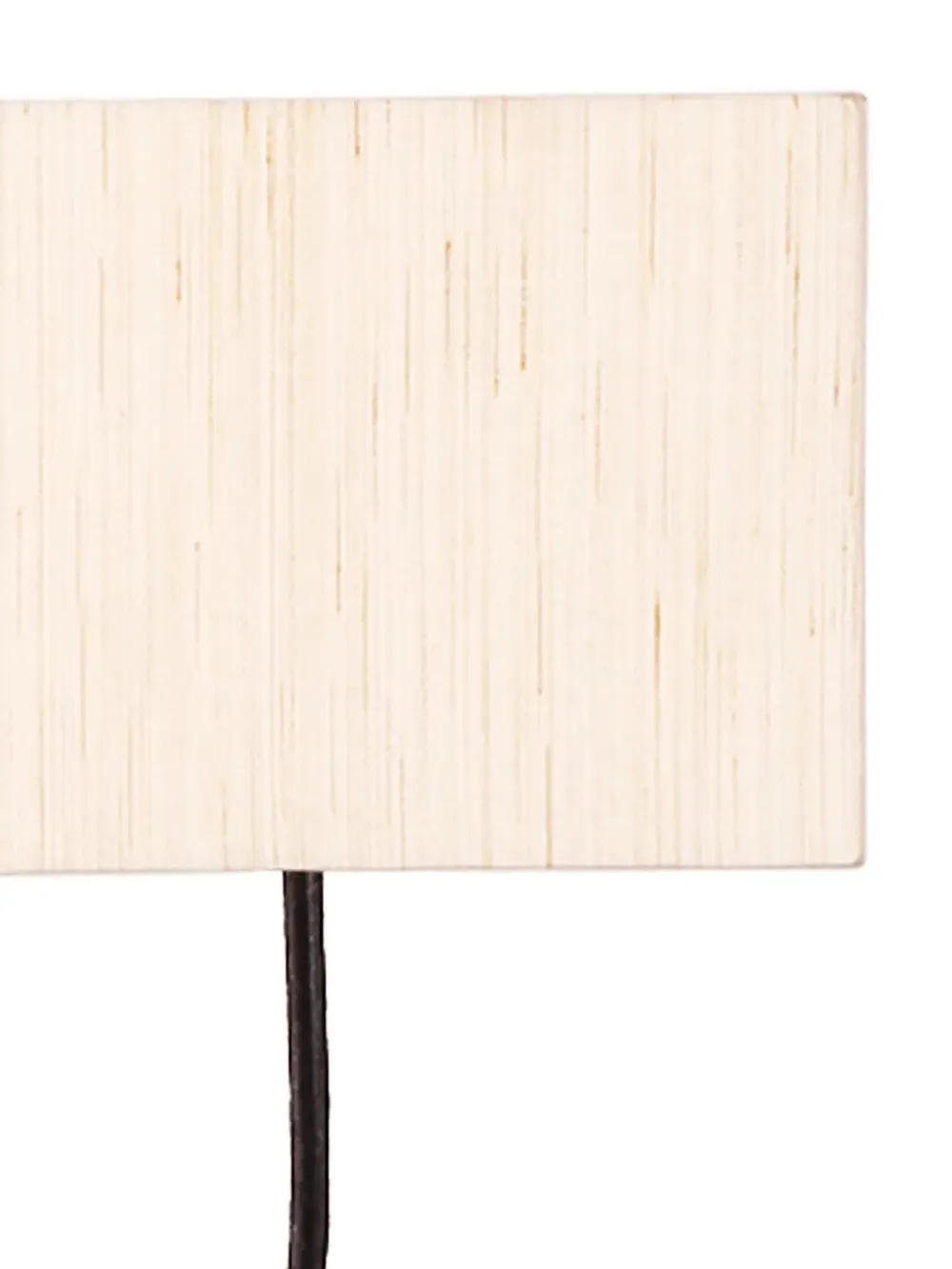Leaf Floor Lamp with Wood Square Base & Cotton Shade MultiColour