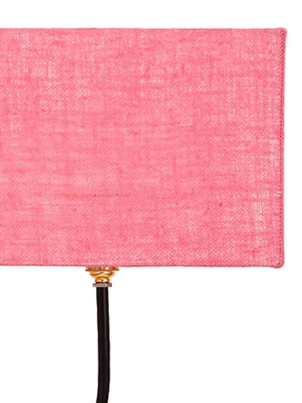 Leaf Floor Lamp with Wood Square Base & Jute Shade Blue