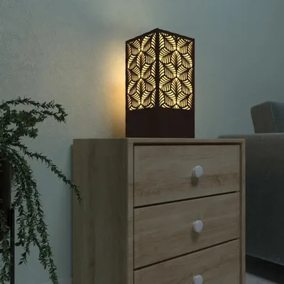 Leaf Pattern Design Wood Table Lamp / Table Light / Modern Lamp