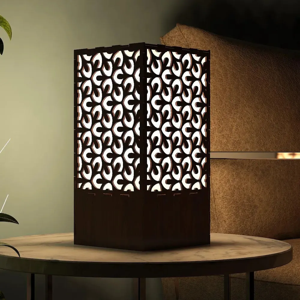 Leaf Pattern Design Wood Table Lamp / Table Light / Modern Lamp