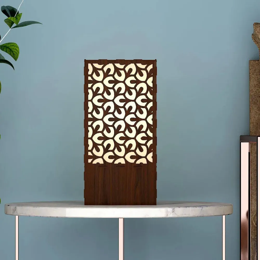 Leaf Pattern Design Wood Table Lamp / Table Light / Modern Lamp