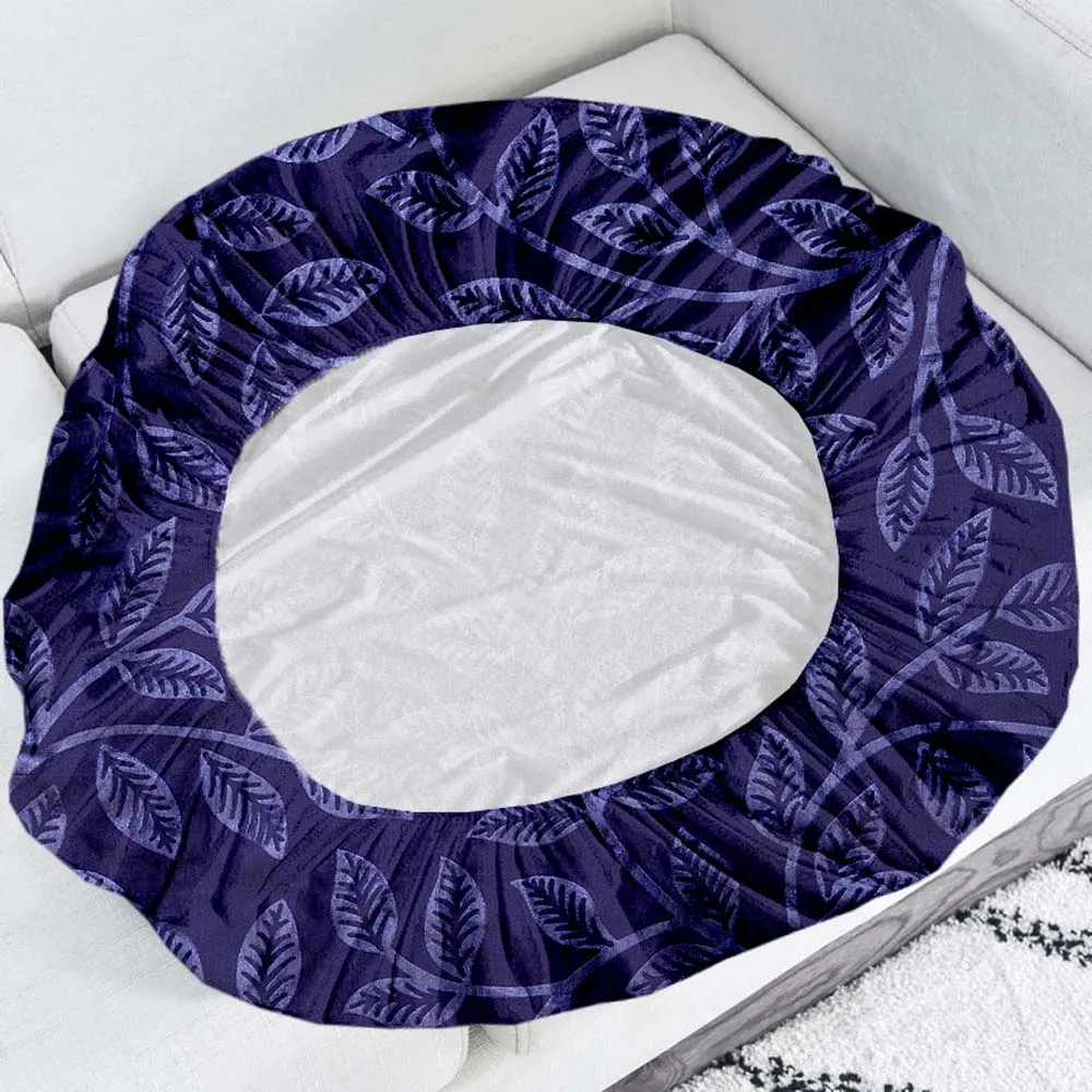 Leafy Design Strechable Purple Sofa Seat Cover Set Of 2/4/6/8 Pack of 2