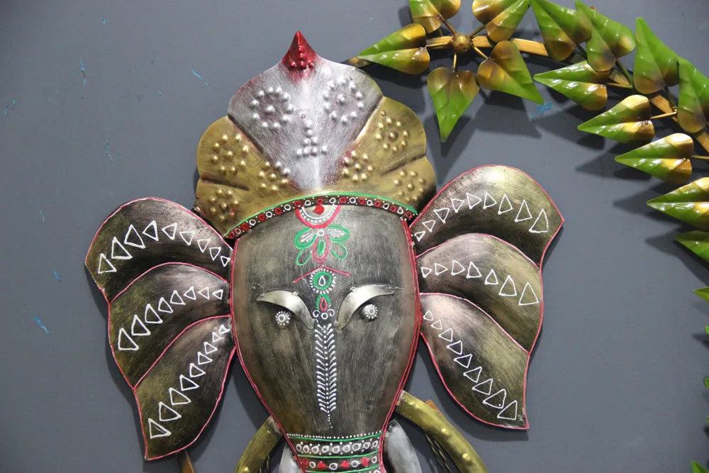 LED Ganesha Inspired Metal Wall Art Decor