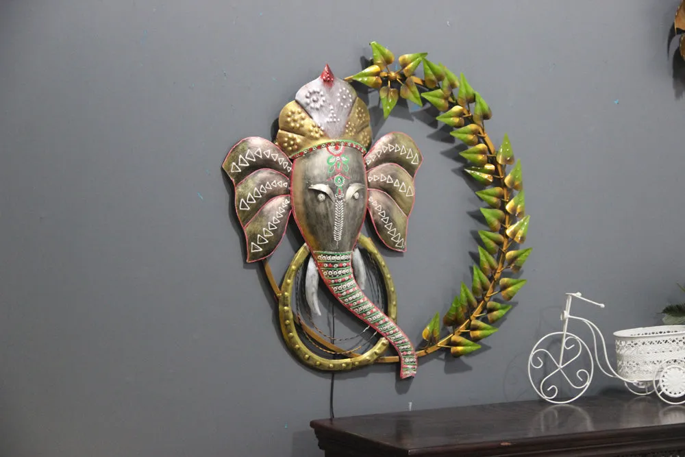 LED Ganesha Inspired Metal Wall Art Decor