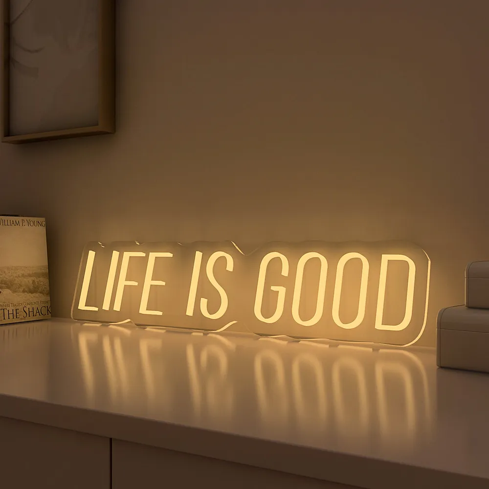 Life is Good LED Neon Light (Available in Multiple Colors) Blue