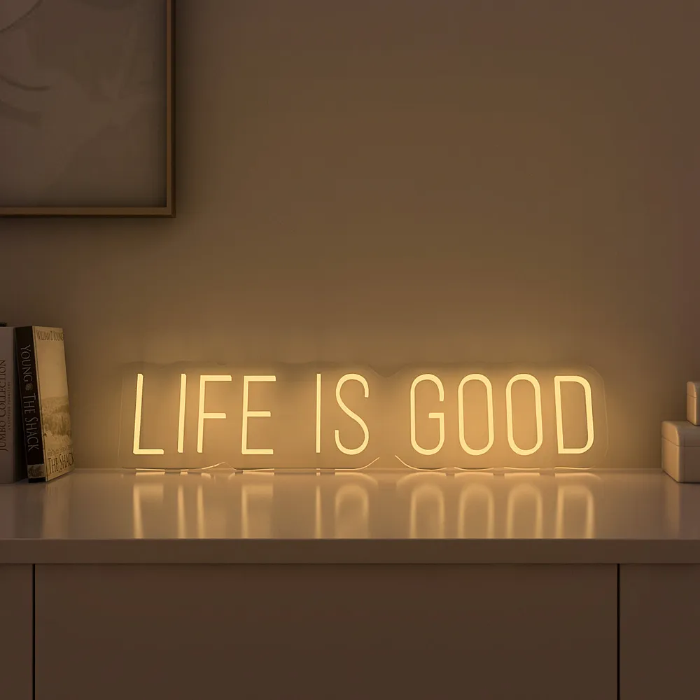Life is Good LED Neon Light (Available in Multiple Colors) Blue