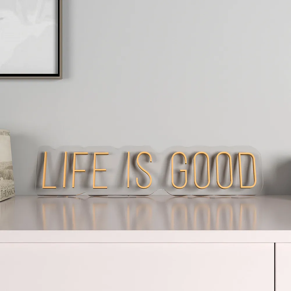 Life is Good LED Neon Light (Available in Multiple Colors) Blue