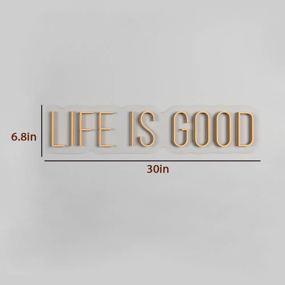 Life is Good LED Neon Light (Available in Multiple Colors) Blue