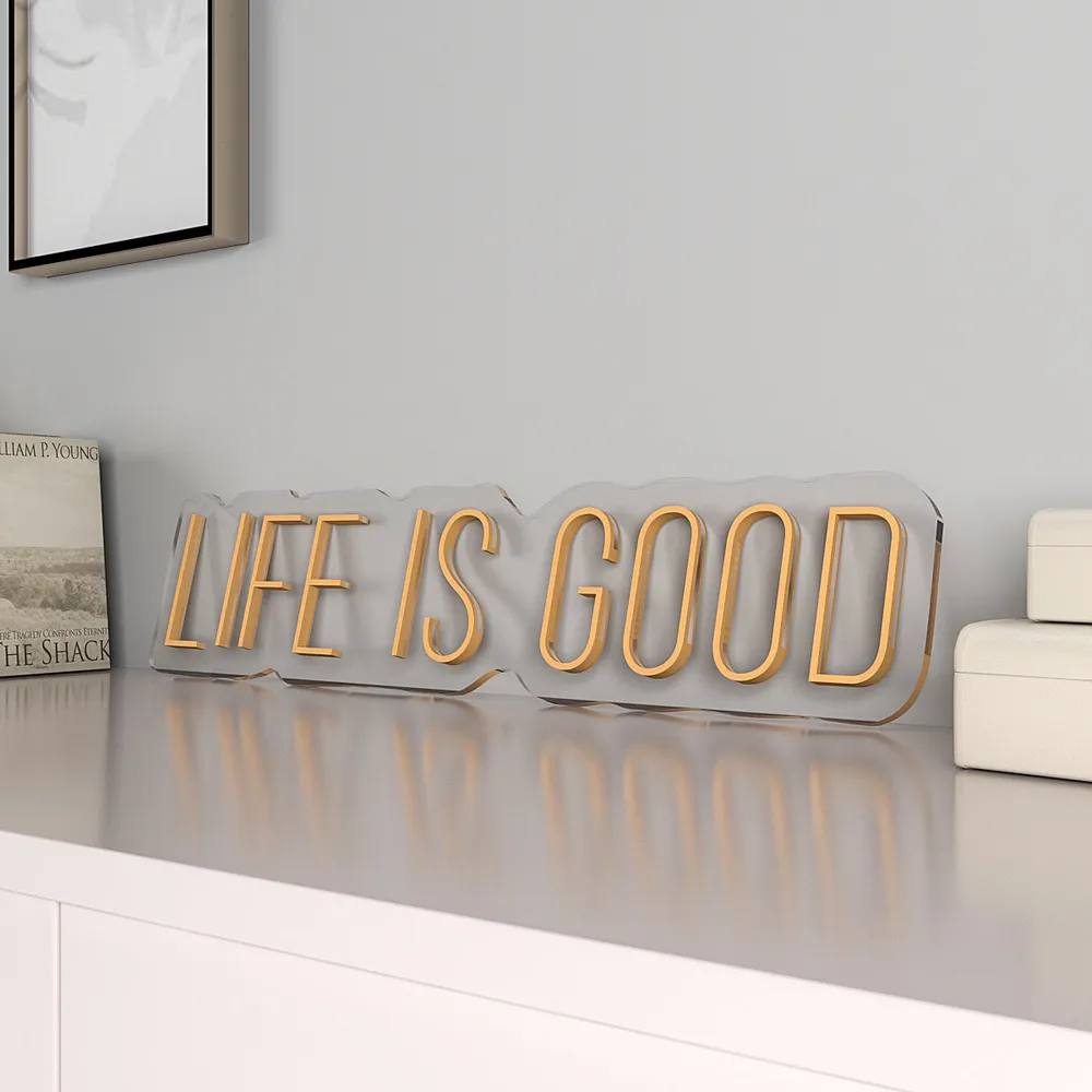Life is Good LED Neon Light (Available in Multiple Colors) Blue