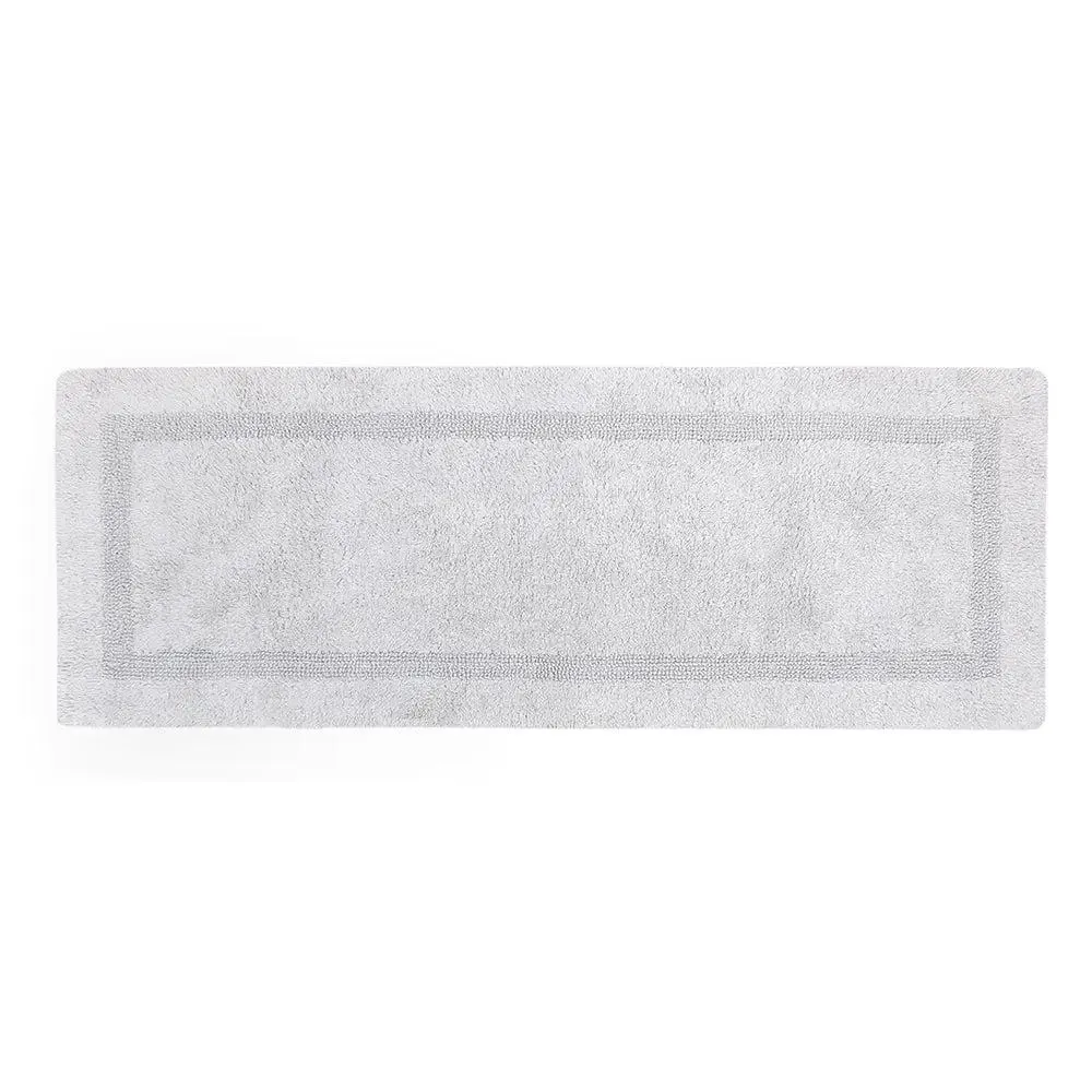 Light Grey Designer Cotton Bath Runner (55x150) cm