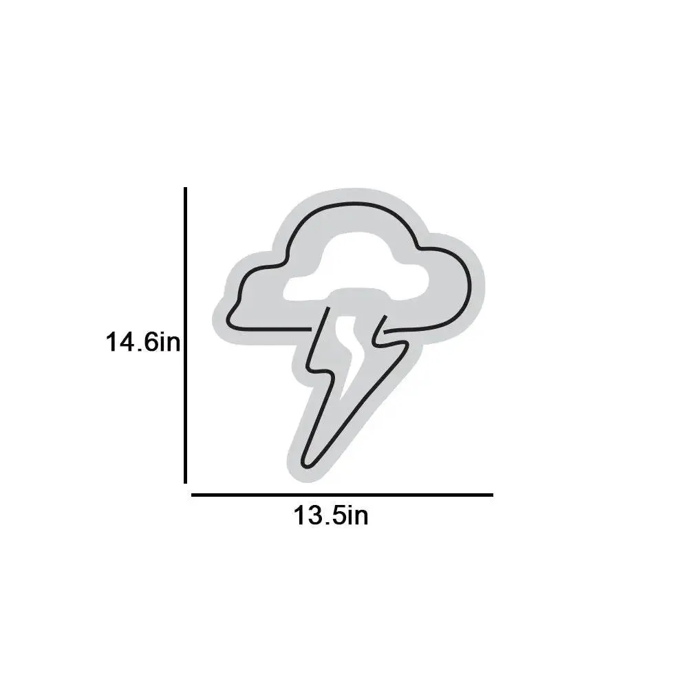 Lightening Cloud LED Neon Light (Available in multiple colors) Yellow