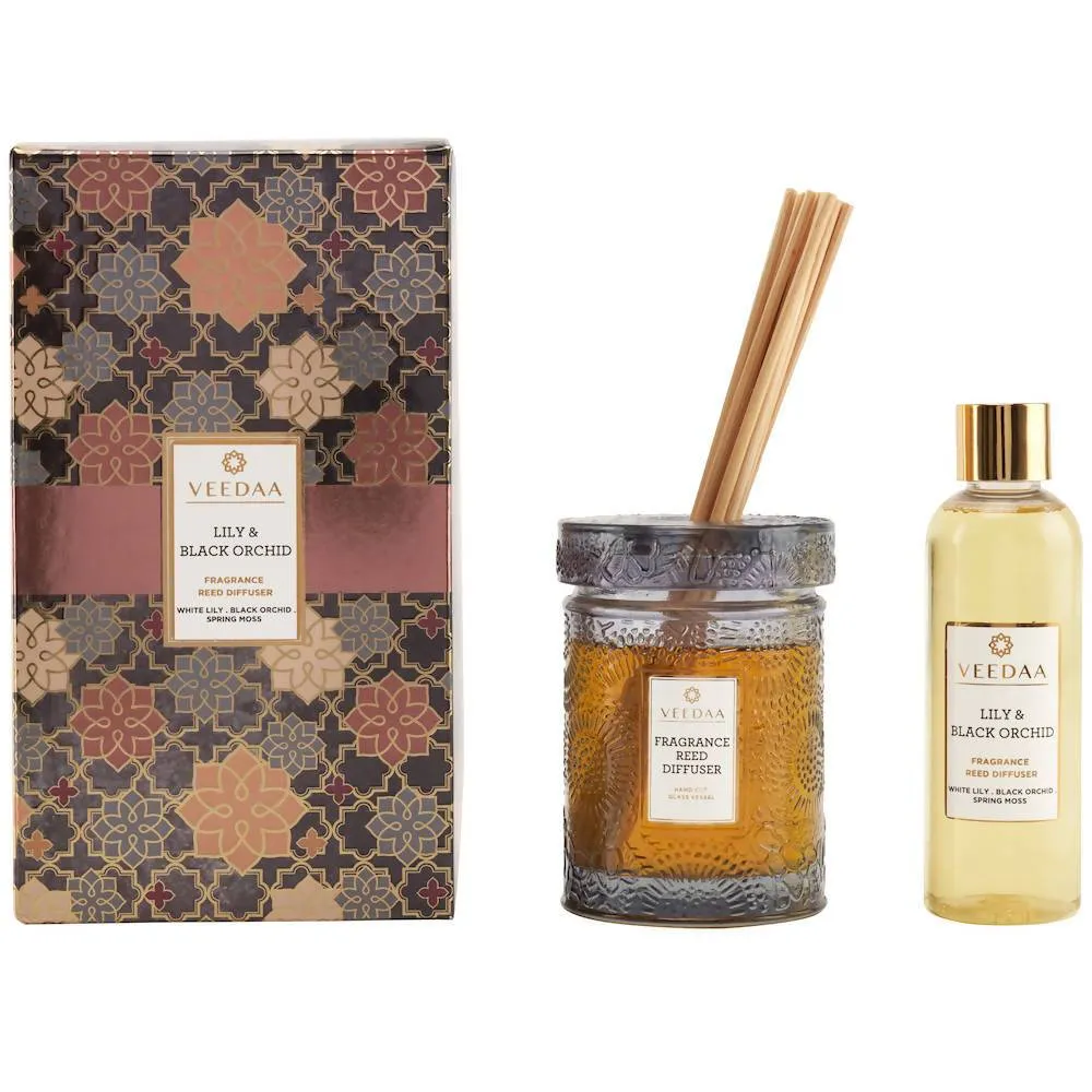 LILY & BLACK ORCHID REED DIFFUSER SET