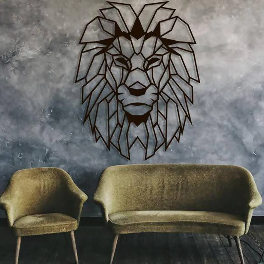 Lion Metal Art, Wild Wall Art Set of 1