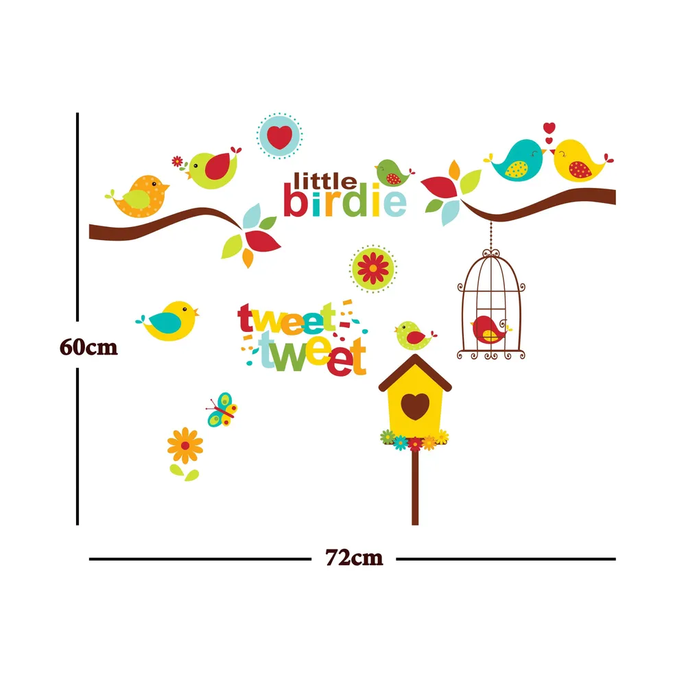 Little Birdie Wall Stickers for Kids Room Decor