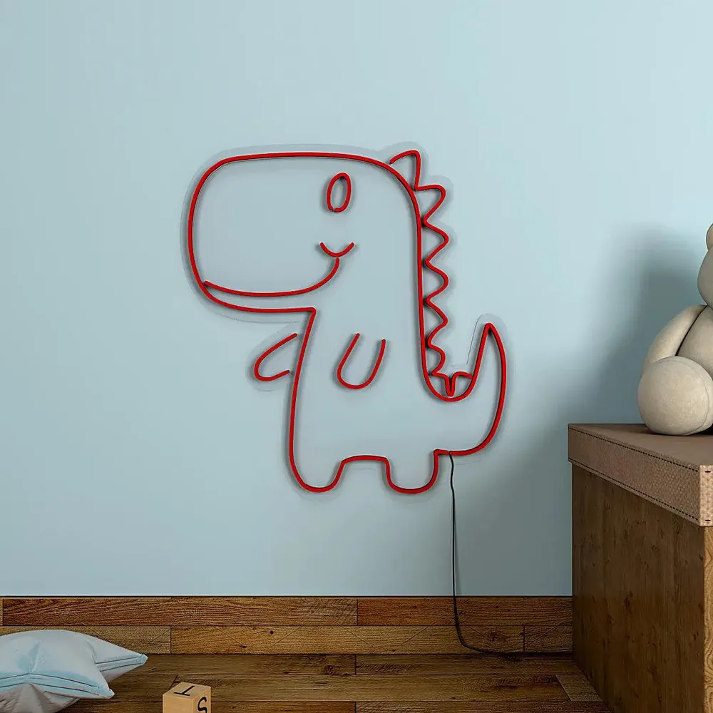 Little Cute Dinosaur LED Neon Light (Available in multiple colors) Yellow