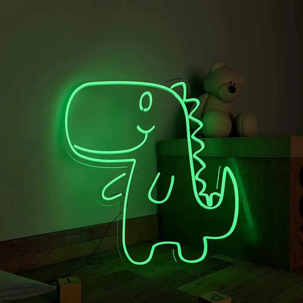 Little Cute Dinosaur LED Neon Light (Available in multiple colors) Yellow
