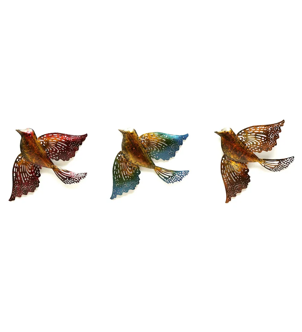 Little Flying Bird Metal Wall Art Décor