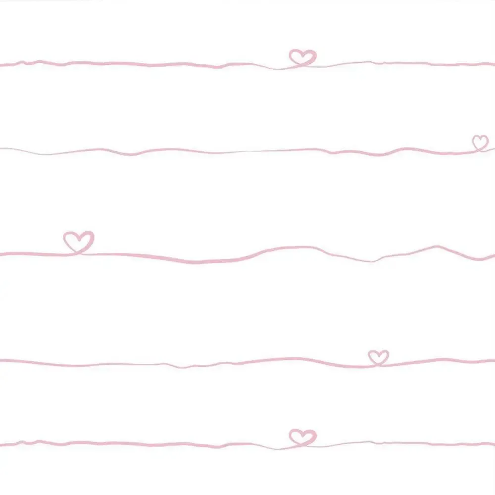 Little Love String Kids Room Wallpaper Black
