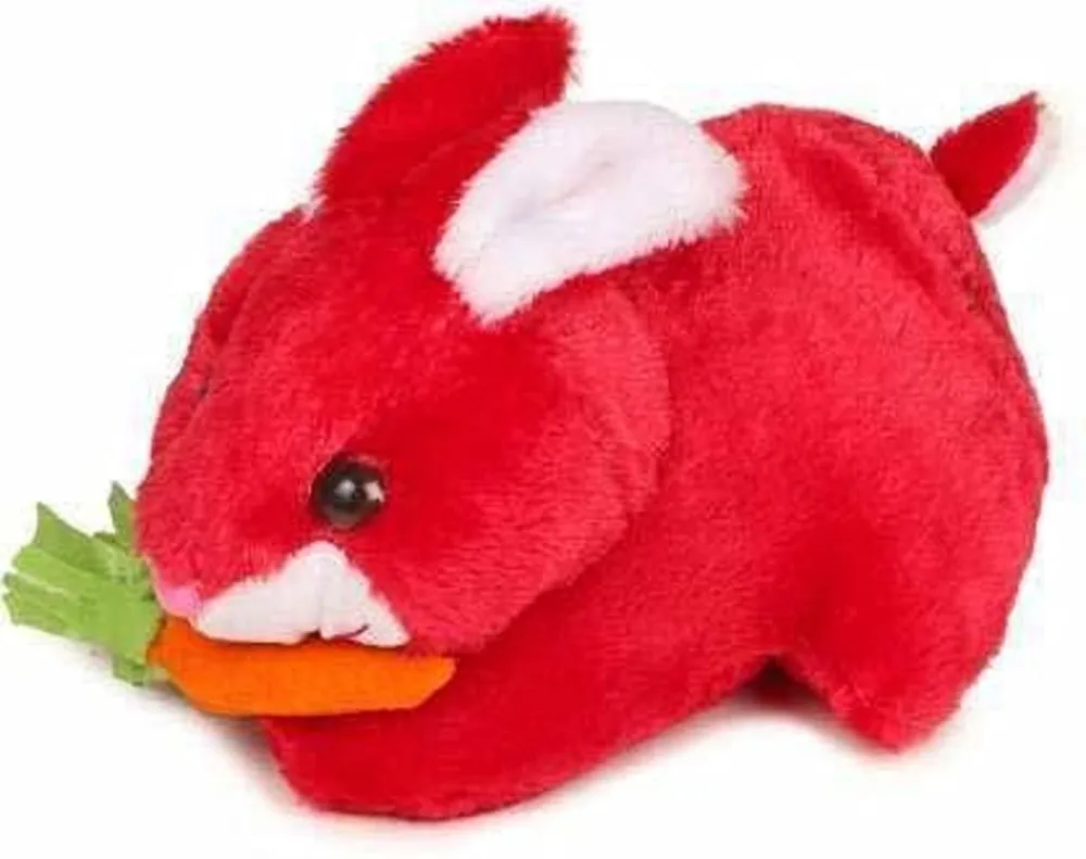 Little Mushy Bunny With Carrot Soft Toy Orange