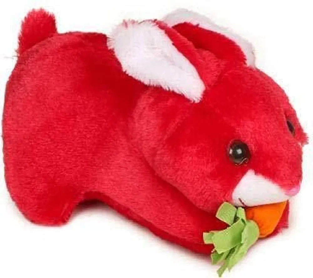 Little Mushy Bunny With Carrot Soft Toy Orange