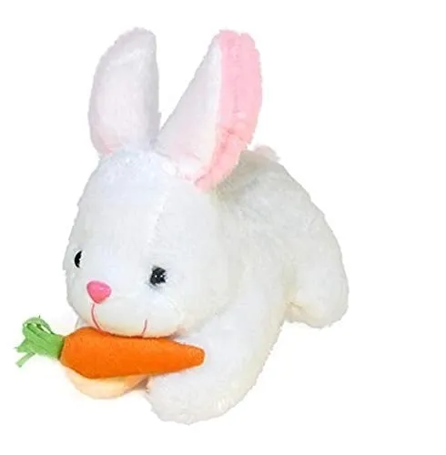 Little Mushy Bunny With Carrot Soft Toy Orange